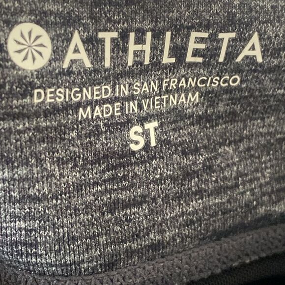 Athleta Gray Jogger Zipper Accent Cuffs size Small Tall Athletic Casual Hiking - Picture 9 of 12